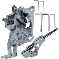 Silver Aluminium Shifter Box For Honda Civic EM2/ES Coupe/Sedan 2001-2005