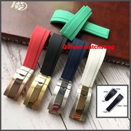 ROLEX 20MM Rubber Silicone In Buckle Watch Strap High Quality For Rolex Submariner Oysterflex Dayton