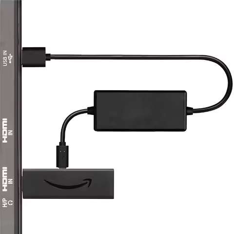 USB Power Cable Adapter for Fire TV Stick,Powers Streaming TV Sticks Directly from TV USB Port Elimi
