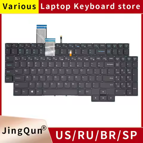 RU SP US BR Spanish Backlit Laptop Keyboard For LENOVO Legion 5 Gaming 3-15IMH05 15ARH05 15ACH6H GY5