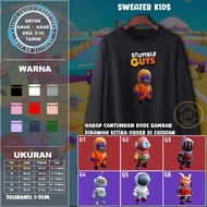 Newest stumble guys children's sweater jacket, unisex for boys and girls, newest/viral/ crewneck, ch
