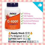 🎀Ready Stock🎀 Now Foods C-1000 Sustained Release Vitamin C 100 tablets