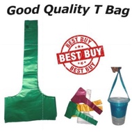 T Bag For PP Cup (12/16/22oz)- Handle Bag/ Milk tea Beg/ T Bag/ Boba Milk tea -100pcs±/Plastik Tangk