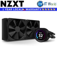 NZXT CPU Cooler Fan Kraken Elite 240 Black 240mm AIO Liquid Cooler w/ LCD Display(RL-KN24E-B1) | itw