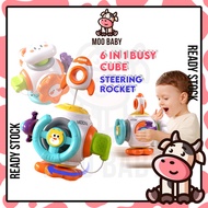 Moo Baby Toy Steering Rocket Busy Toys for Baby Mainan Baby 6 Bulan Motor Skill Sensory Toys Baby 6 