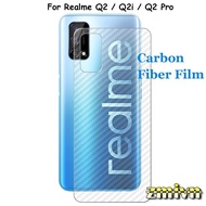Carbon sticker on the back of Realme Q2 / Q2i / Q2 pro Realme 6i / Realme 6 pro Realme X X2 pro C20 