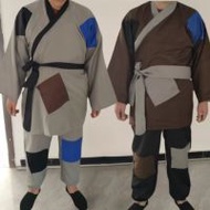Ancient Hanfu Civilian People Beggar Costume Performance Costume Grandpa Poor Farmer Performance Cos