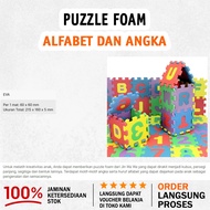 Aplhabet Foam Puzzle & Numbers Size 4.7 x 4.7 cm Soft and flexible EVA material