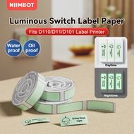 NIIMBOT D11 D110 D101 Printer Sticker Label Luminous Glow In Dark Thermal Night Switch Marker