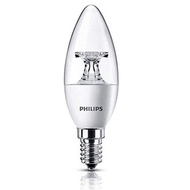 Philips Candle shape LED bulb 5.5W(equivalent 40W)E14 Non-Dimmable WarmWhite 27K