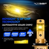Novsight- N66Y H11 Car LED 18000LM 3000K 80W
