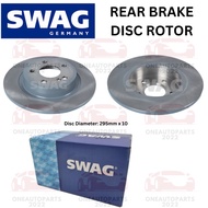 SWAG GERMANY REAR BRAKE DISC ROTOR MERCEDES BENZ W176 A180 A200 A250 W117 CLA180 CLA200 W156 GLA200