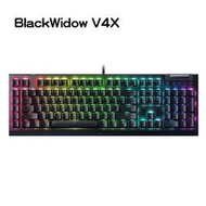 雷蛇 BlackWidow V4X 黑寡婦V4X 蜘蛛幻彩版機械式鍵盤 綠軸/RZ03-04701600-R3T1