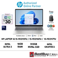 HP Laptop AI 15-fd2115TU / 15-fd2116TU /  15-fd2117TU ( Intel Core Ultra 5 / 16GB RAM/ 512GB SSD / I