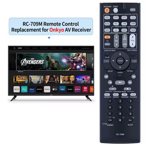 X12A RC-709M Remote Control Replacement for Onkyo AV Receiver RC-737M RC-765M TX-SR507 TX-SR606 TX-S