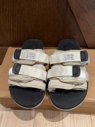 二手 suicoke 毛絨拖鞋 灰白色 女鞋 UK5 24碼