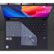 For ASUS ProArt P16 H7606 H7606W 2024 16 Inch Transparent TPU Silicone Laptop Keyboard Cover Skin Pr