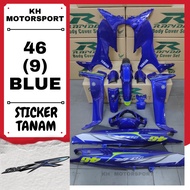 Y125ZR/125ZR 46 (9) BLUE STICKER TANAM/AIRBRUSH