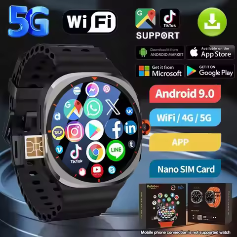 U8 Ultra IOS Android 9.0 Smart Watch Men 4G 5G SIM Card WiFi NFC GPS Compass 32GB Smartwatch Rotatin