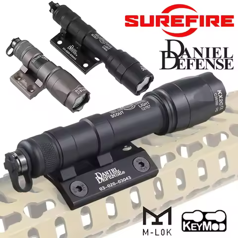 Surefire M300 M600 Ultra X300 Tactical Flashlight Scout Light Side Daniel Defense Mount 20mm Rail Ai