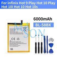 INFINIX Hot 10 Play/ Hot 10s/ Hot 9 Play BL-58BX Battery Replacement for INFINIX