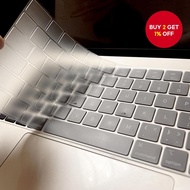 TPU Keyboard Cover Light Beige Ultra Thin Protector Compatible with MacBook Air 15 13.6 M4 M3 M2 Chi