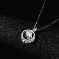 Hyl Jewelry 478NM Wanita Titanium Kalung Karat Emas Silver Asli Panjang Muda Dan Anti Luntur