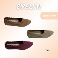 Knitted flat shoes - women's knitted pentopel - latest Evelyn T-02 pentopel 100% original