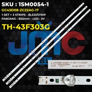 BACKLIGHT TV LED PANASONIC 43 INCH TH-43F303G 43F303G GC43D08-ZC22AG-17