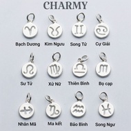 Silver Charm of 12 zodiac signs C9200, 925 Silver - Charmy