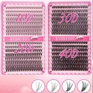 640/640/608pcs DIY False Eyelash Cluster Set, Suitable For School Makeup; 10D+20D+30D+40D/30D+40D+50