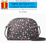 Kate Spade Schuyler Splendid Ditsy Floral Small Dome Crossbody Bag (Comes with Kate Spade Gift Box)