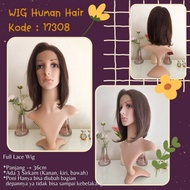 PROMO Wig Rambut Asli/ Wig Human Hair Pendek Natural