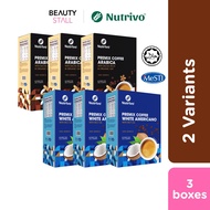 [Bundle] Nutrivo Luscious Premix Coffee Arabica / Keto Premix Coffee White Americano MCT Oil [3 Box]