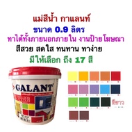 แม่สีน้ำ สีน้ำอะครีลิค สีน้ำพลาสติก ขนาด0.9ลิตร ตรากาแลนท์ มีให้เลือกถึง17สี