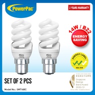 PowerPac 2X Bulb Energy Saving 14W B22 -Daylight (SMT16BC)