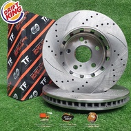 TF SLOTTED &amp; DRILLED DISC ROTOR FOR TOYOTA ESTIMA ACR50 / VELLFIRE / ALPHARD ANH20 (FRONT &amp; REAR)