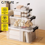Citylife MINI Stackable Storage Box Widea Transparent Storage Box Stackable Storage 3L to 16L