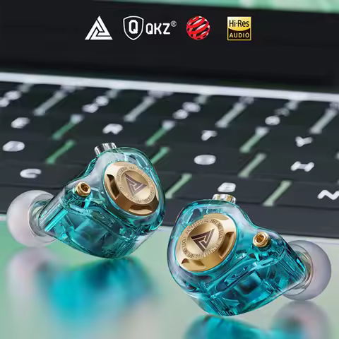QKZ Ak6 Lucky Dynamic Driver In Ear Headphones Tri Tuned Detachable Replaceable Cable Hifi Stereo Fo