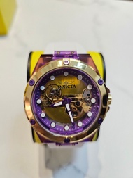 Invicta Speedway 紫金，白帶 48mm 手上鏈機械錶