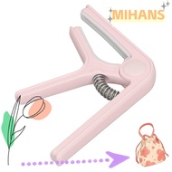 MIH ​Guitar Capo​, ​Beginners Capo Pink/Light green/Black/White ​Spring Capo​, Convenient ABS ​Even 