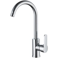 Kitchen Basin Faucet Rotating Pool Single Faucet Stainless Steel Copper Washing Vegetables Hot and C
