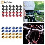 [Perfeclan] 10x Bike Cable Clips C Shaped for Road Mountain Bikes Folding Bikes