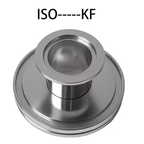 SS304 ISO‑KF Vacuum Reducer ISO63/80/100/160 to KF16/25/40/50 Quick Clamp Flange