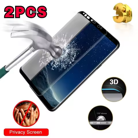 2PCS Full coverage protector for Samsung Galaxy S8 S8Plus S8+ Anti-Spy Tempered Glass Privacy Screen