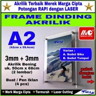 A2 acrylic Frame (3mm+3mm) acrylic frame/ Premium wall frame/