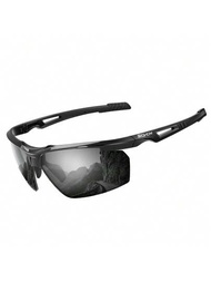 1入時尚防uv偏光太陽眼鏡,tr框架,紅/藍色鏡片,適用於戶外運動騎車、釣魚、開車、高爾夫,提供uv400保護