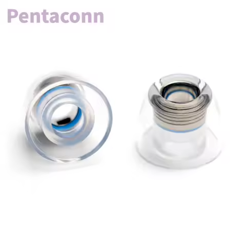 Pentaconn Coreir Brass Catheter Metal Core Earplug 1Pair/2Pairs In-ear Earphone Silicone Eartips for