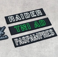 Patch Emblem Logo 3D Raider / Paspampres / TNI AD