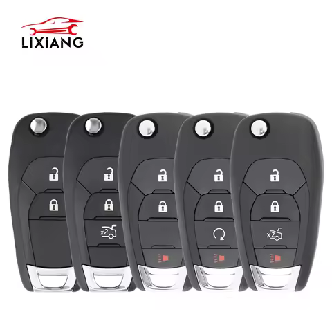Lixiang 2/3/4BNT Remote Flip Car Key Shell Case For Chevrolet Cruze Trax LS Badge Spark Sonic Aveo T